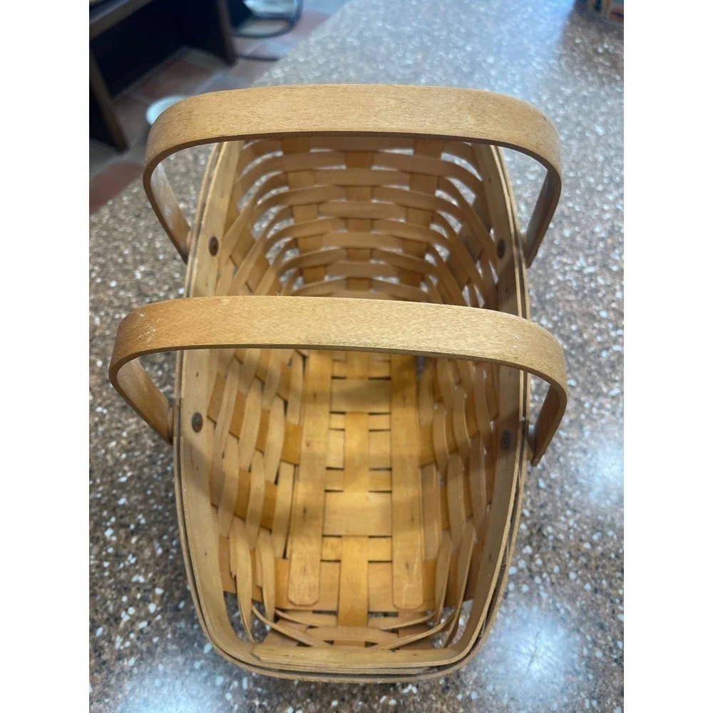 Longaberger hi low basket double handle